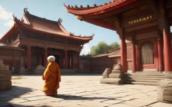 梦参居士到寺庙