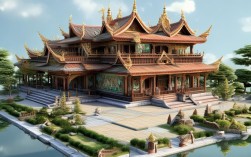 佛教寺庙建筑布局图