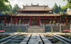 寺庙中白将殿