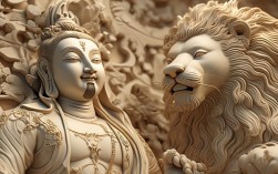 文殊菩萨狮子图