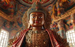 寺庙阿弥陀佛塑像