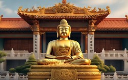 寺庙金地藏王菩萨