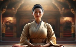 佛教老婆打坐