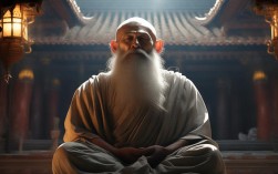 寺庙老年僧人的生活