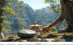 在寺庙山中捡到的这块石头，究竟藏着怎样的秘密或玄机？