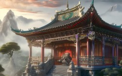 泰山有灵气佛寺庙