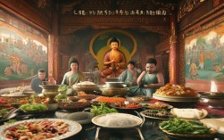 佛菩萨供斋饭