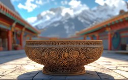 藏族寺庙的盆子有何独特用途与文化象征意义？