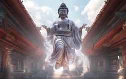 寺庙菩萨空中显形