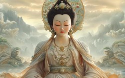 观音自在菩萨画像中，自在之意如何通过笔墨与意境传递？