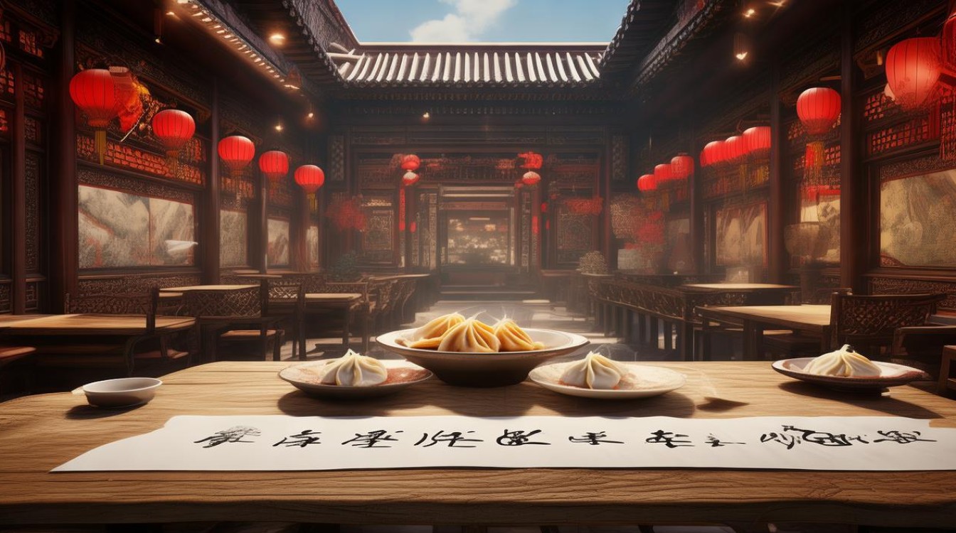 北京寺庙里的餐厅