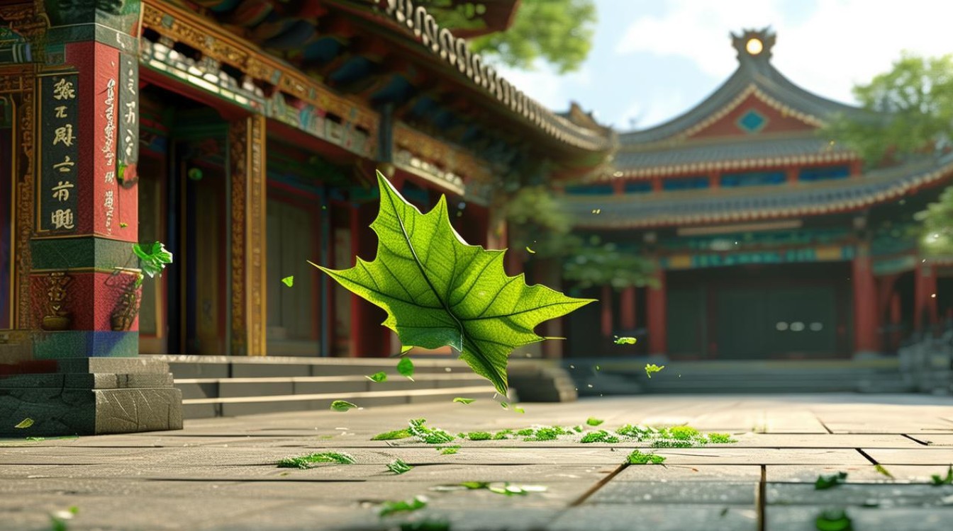 寺庙叶子突然砸头顶