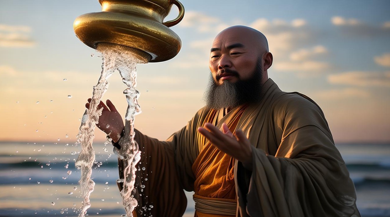 海涛法师布施水