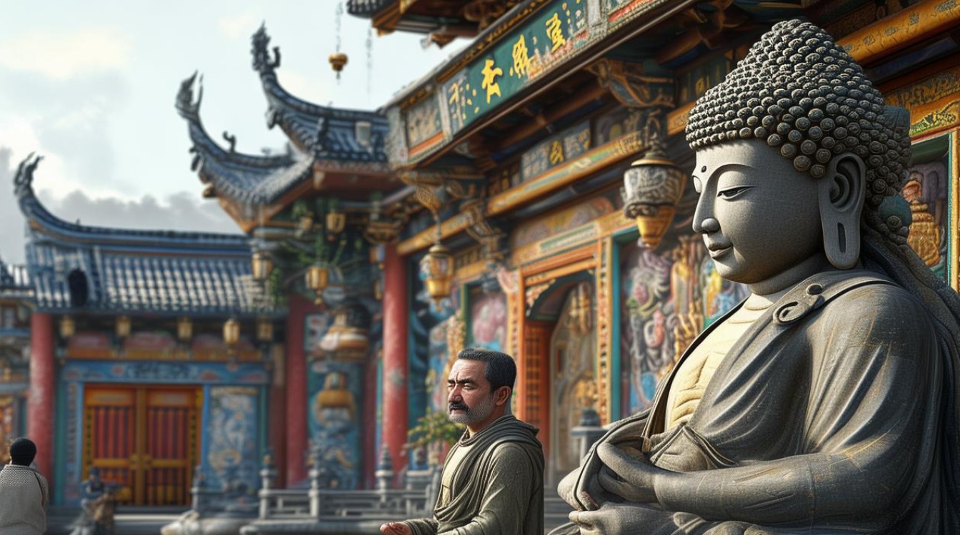 去寺庙后范困
