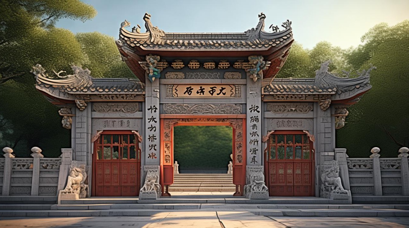 栖霞寺寺庙南门