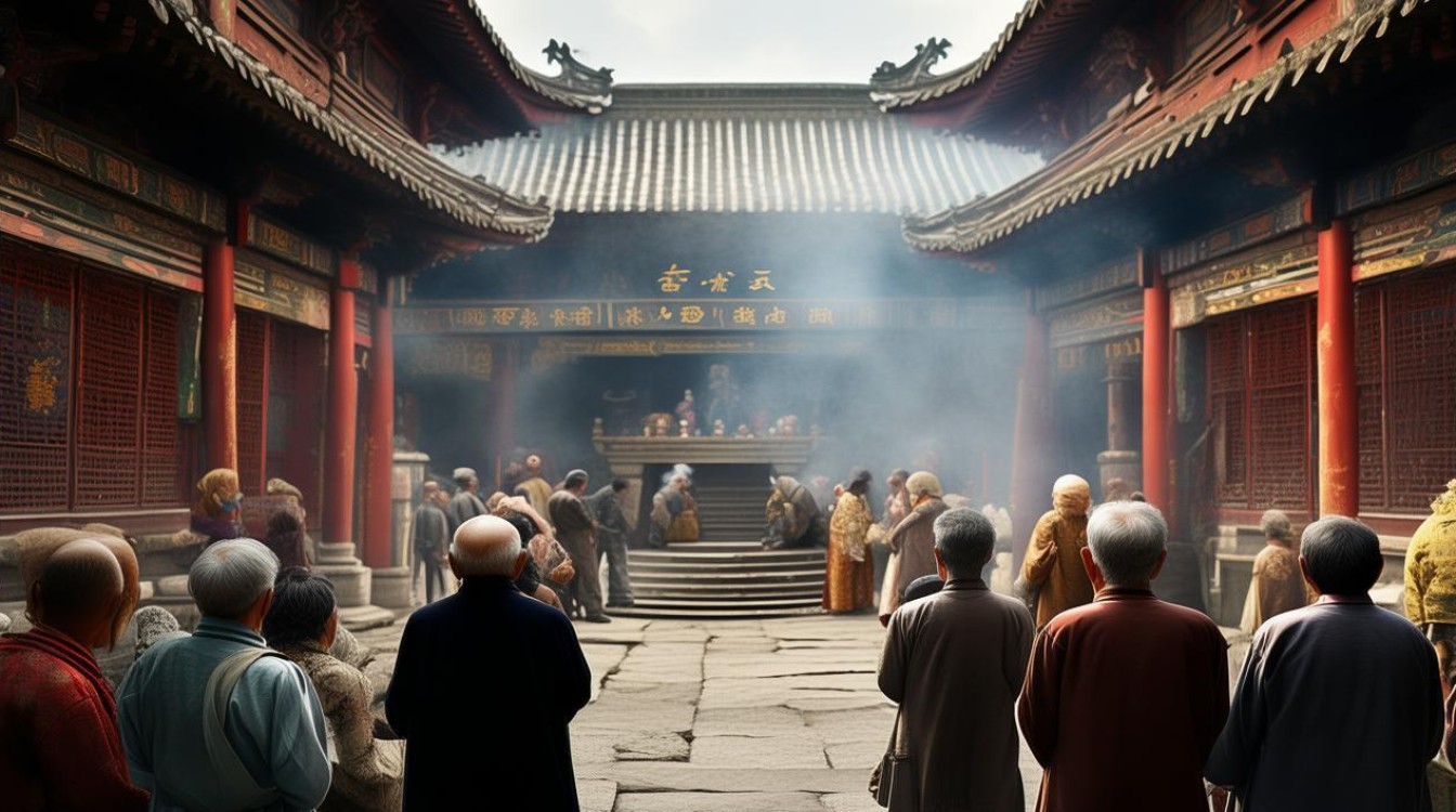 杭州为老人祈福寺庙