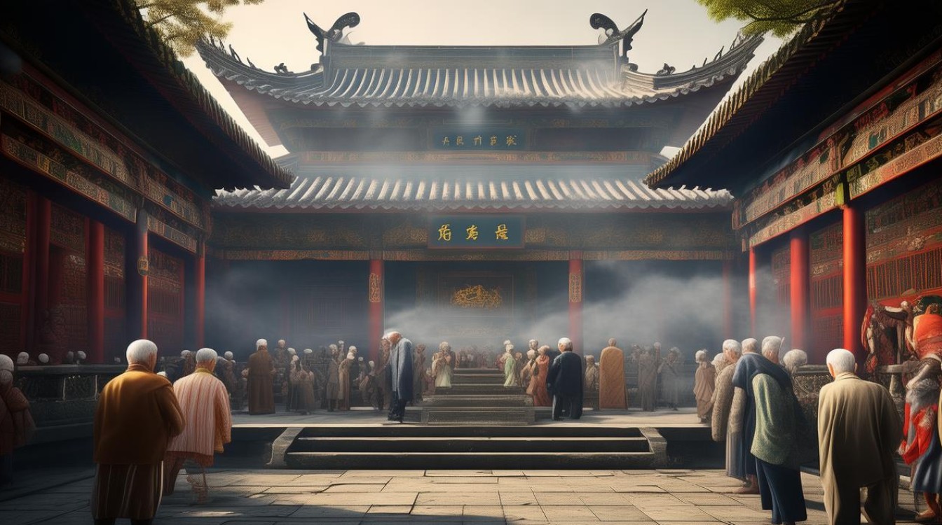 杭州为老人祈福寺庙