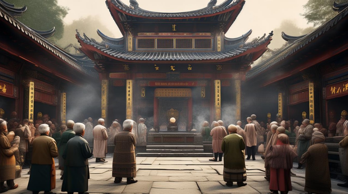 杭州为老人祈福寺庙