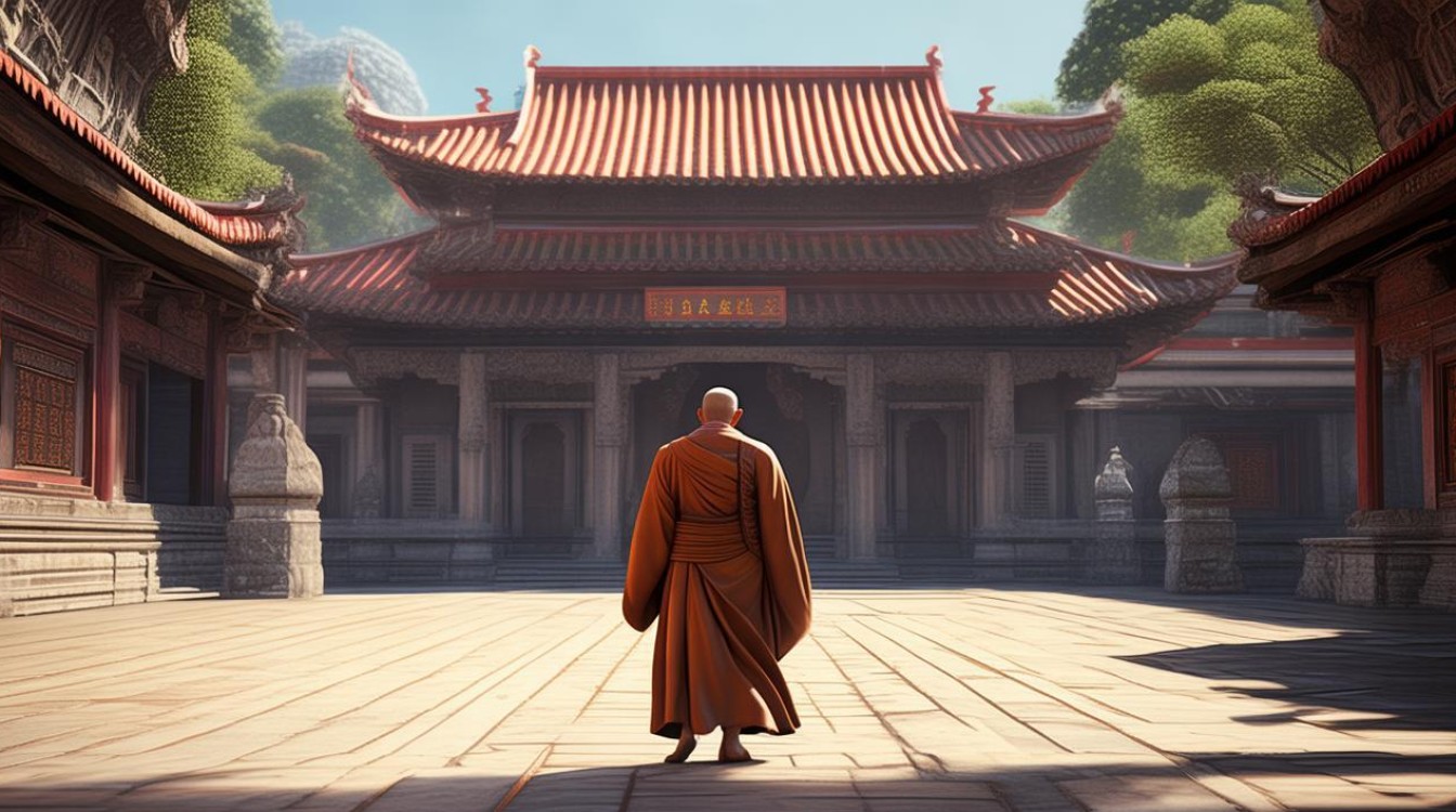 梦参居士到寺庙