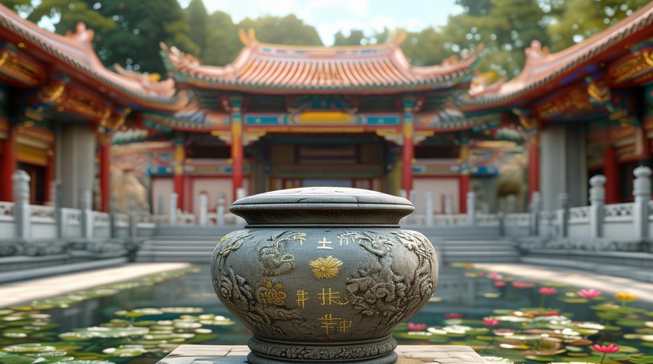 骨灰盒 寺庙 灵塔