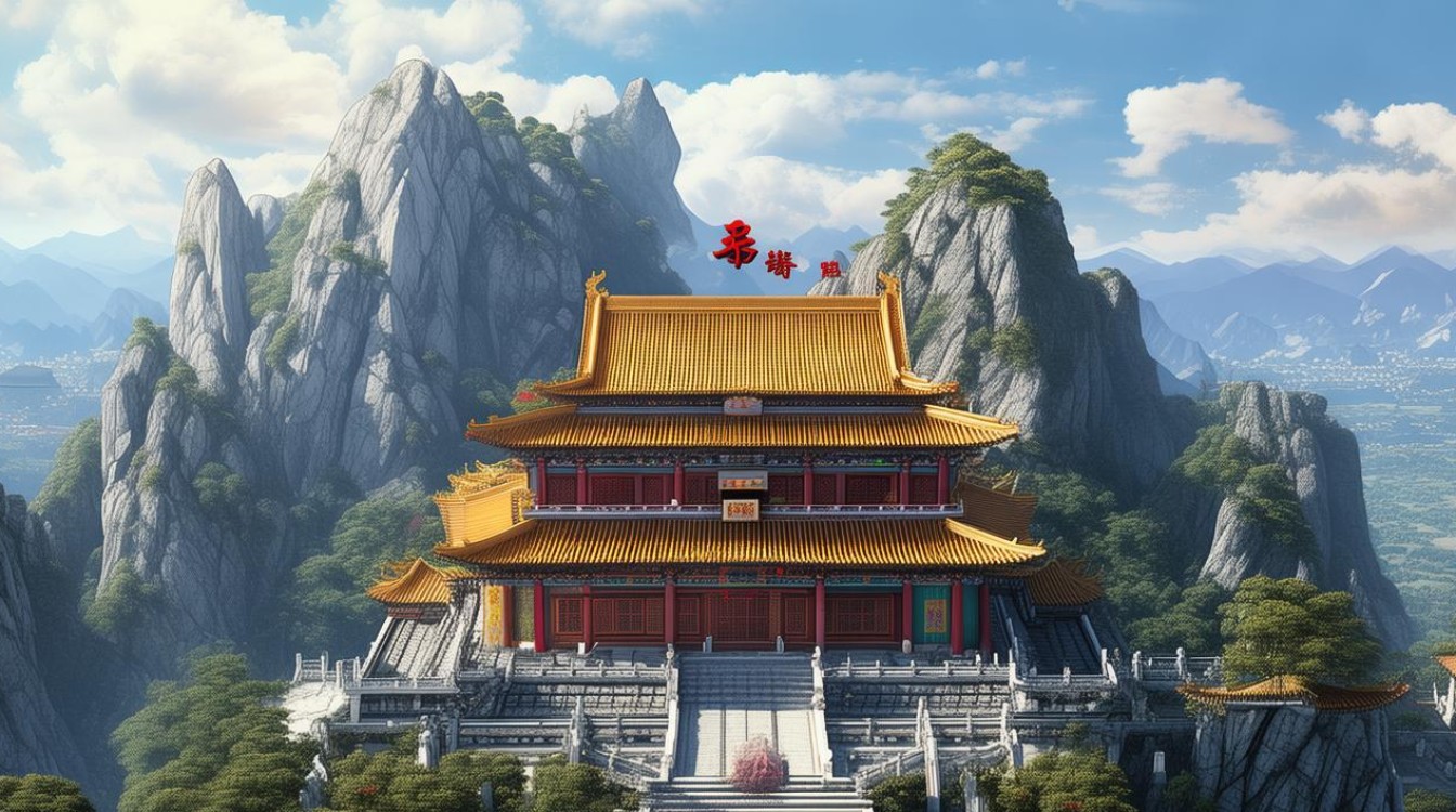 中国最奇观山顶寺庙