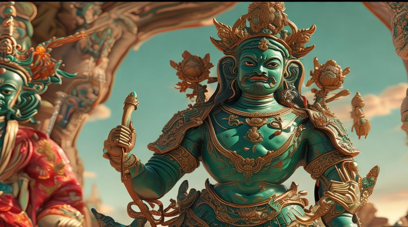 文殊菩萨左右护法