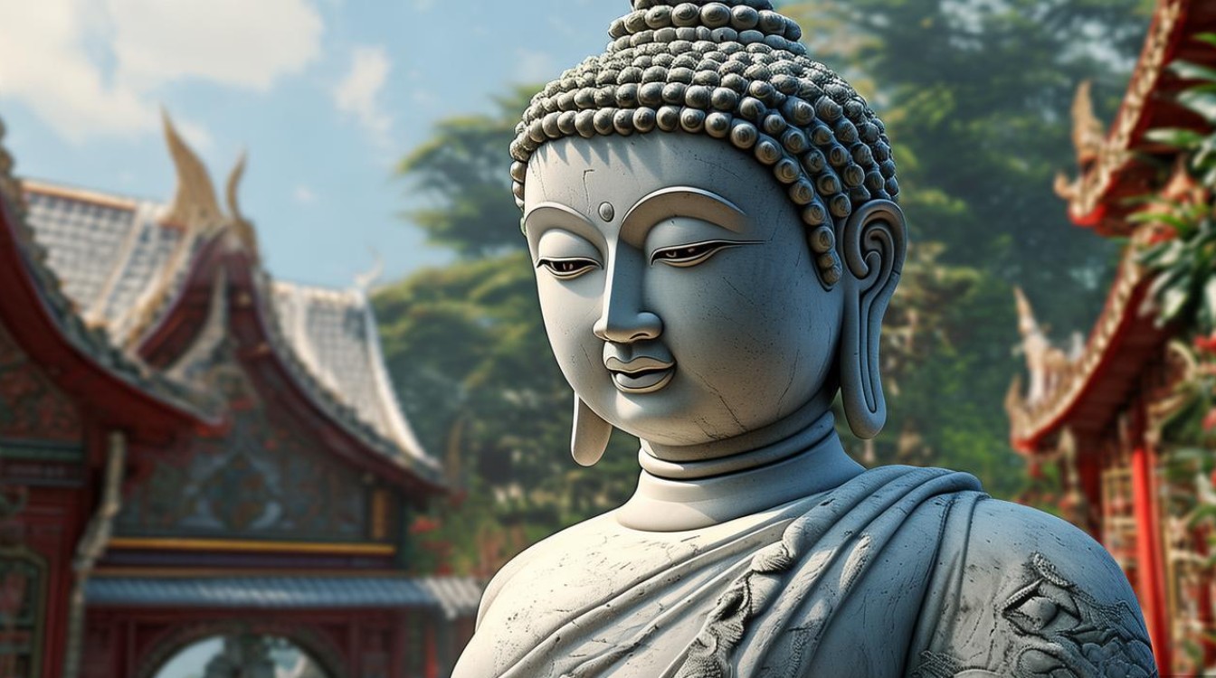 寺庙的佛像没开光