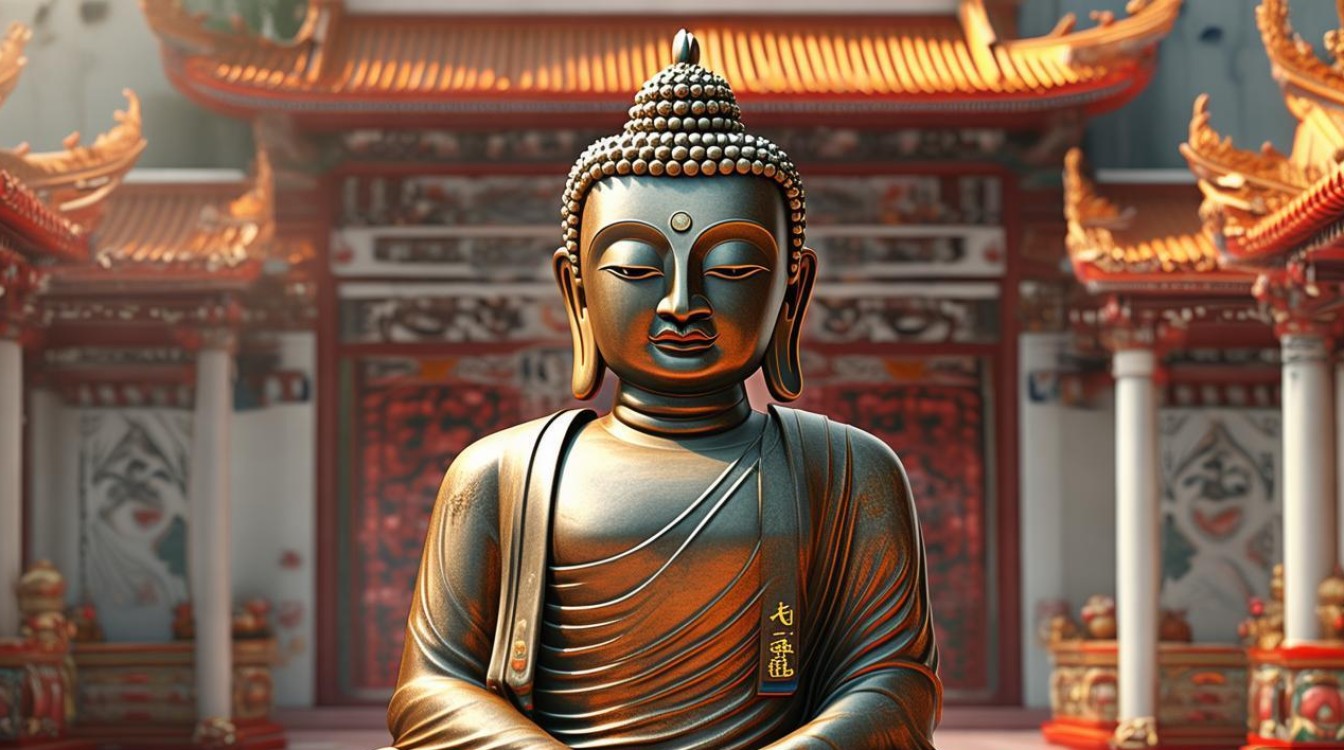 寺庙释迦牟尼图片
