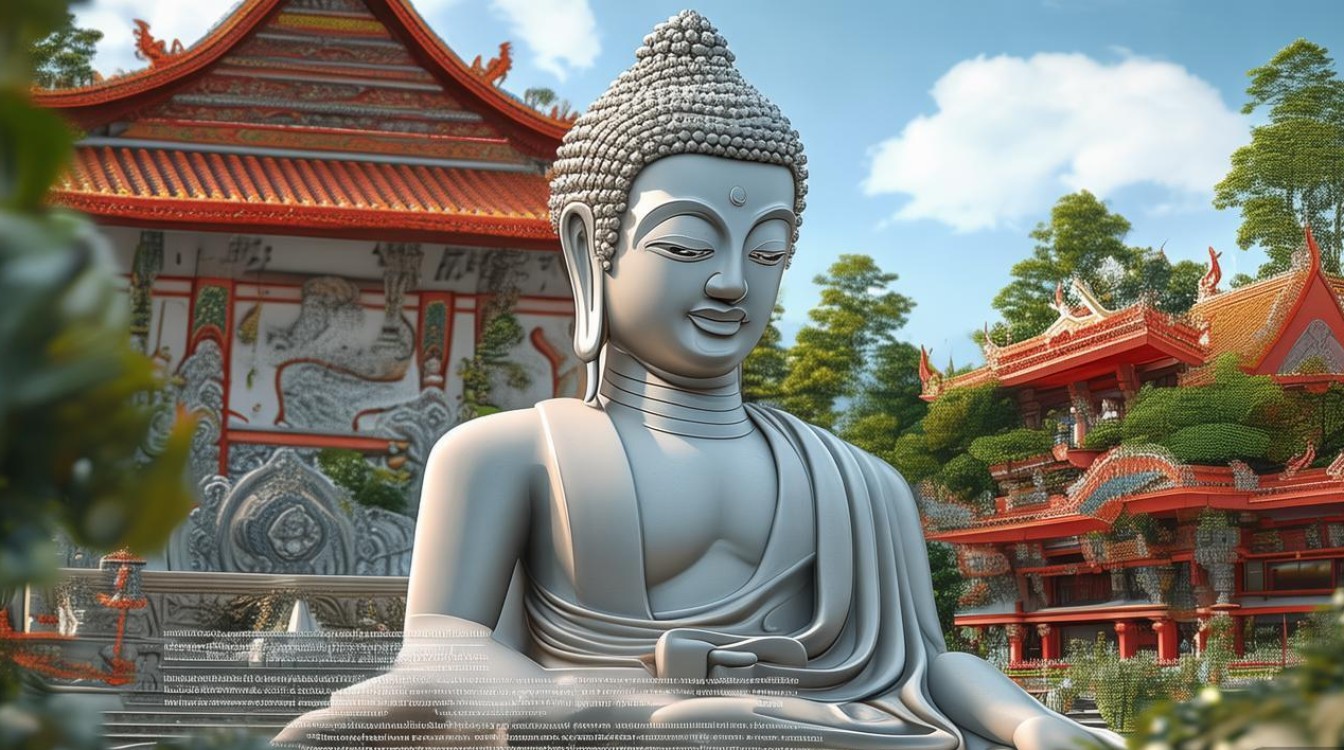 寺庙释迦牟尼图片
