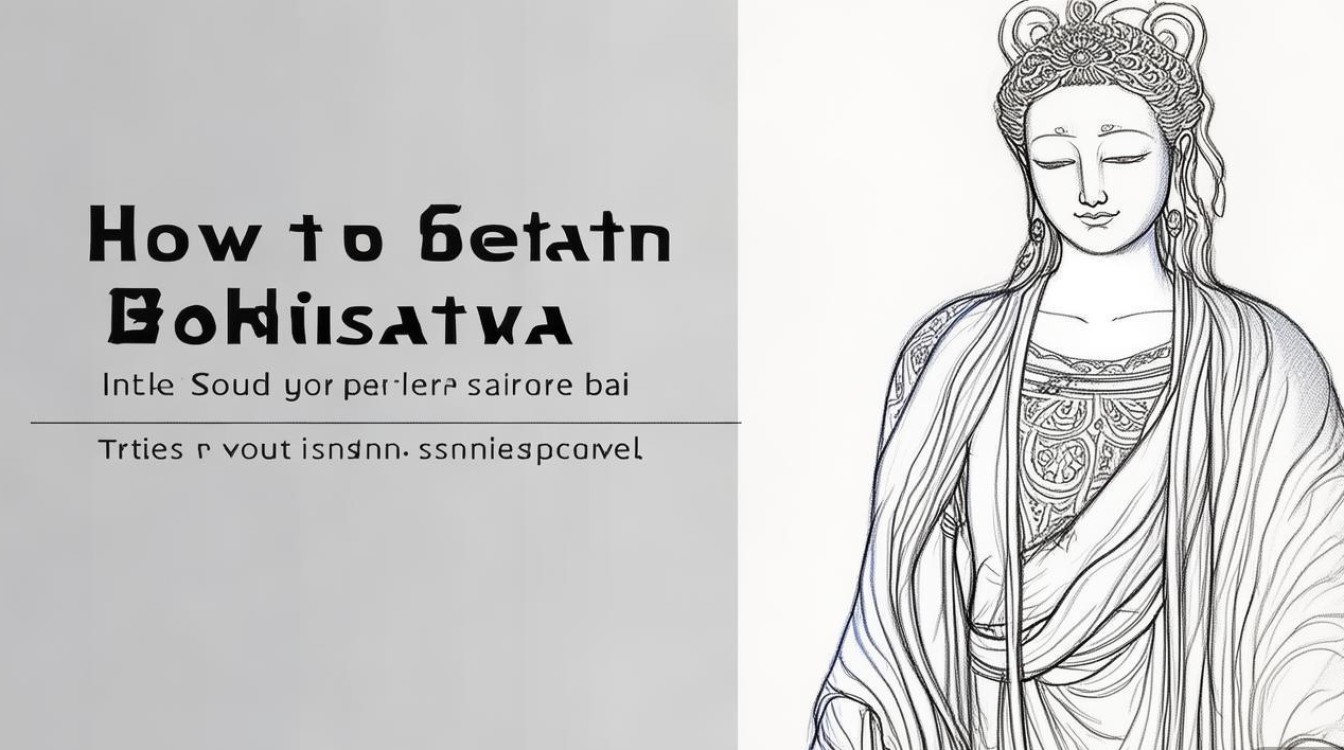 菩萨素描怎么画