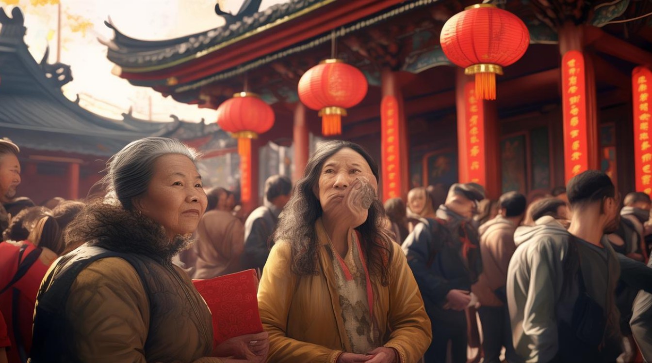 元旦去寺庙求婚姻
