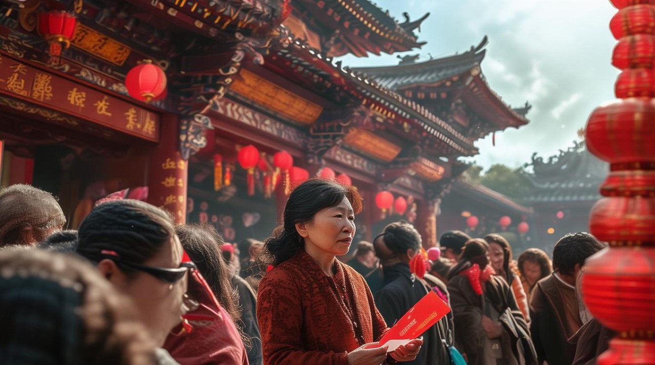 元旦去寺庙求婚姻
