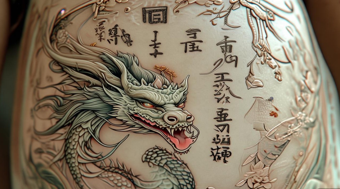 龙女菩萨纹腹部