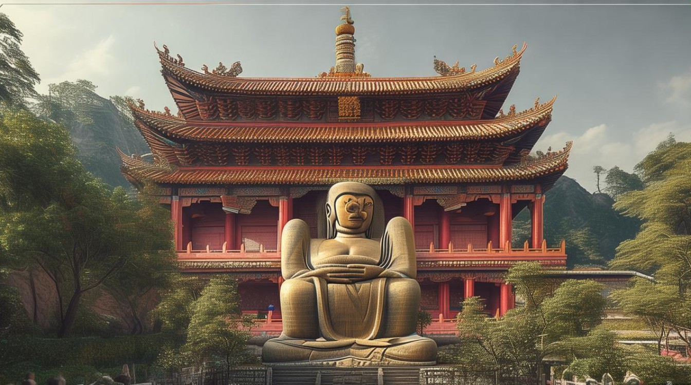 鞍山千山寺庙大佛
