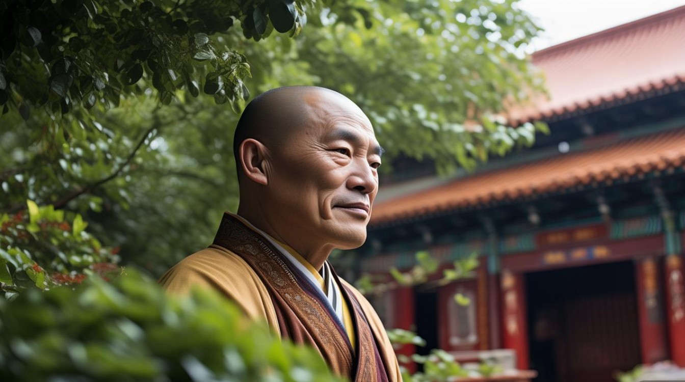 湖北当阳寺法师