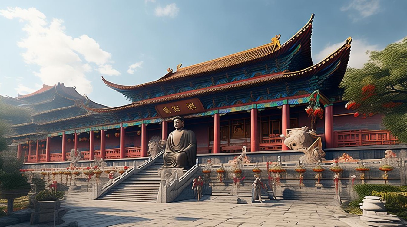 张掖大佛寺庙