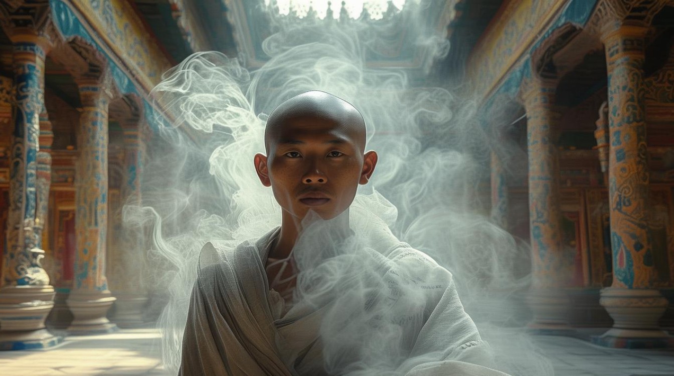 在寺庙里妄念纷飞