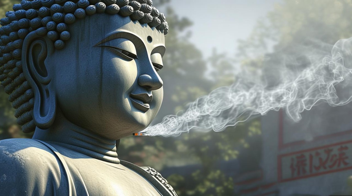 烟不倒向菩萨