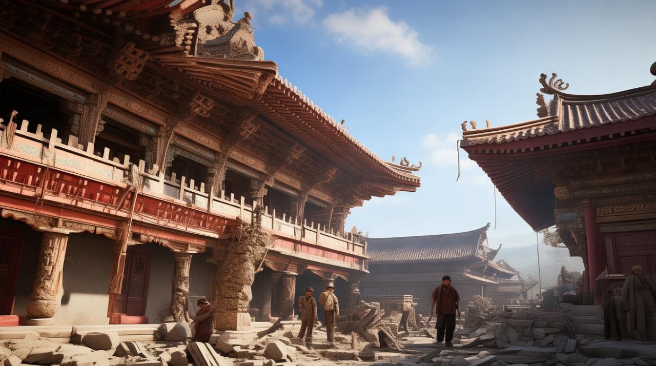 凌海正在建的寺庙