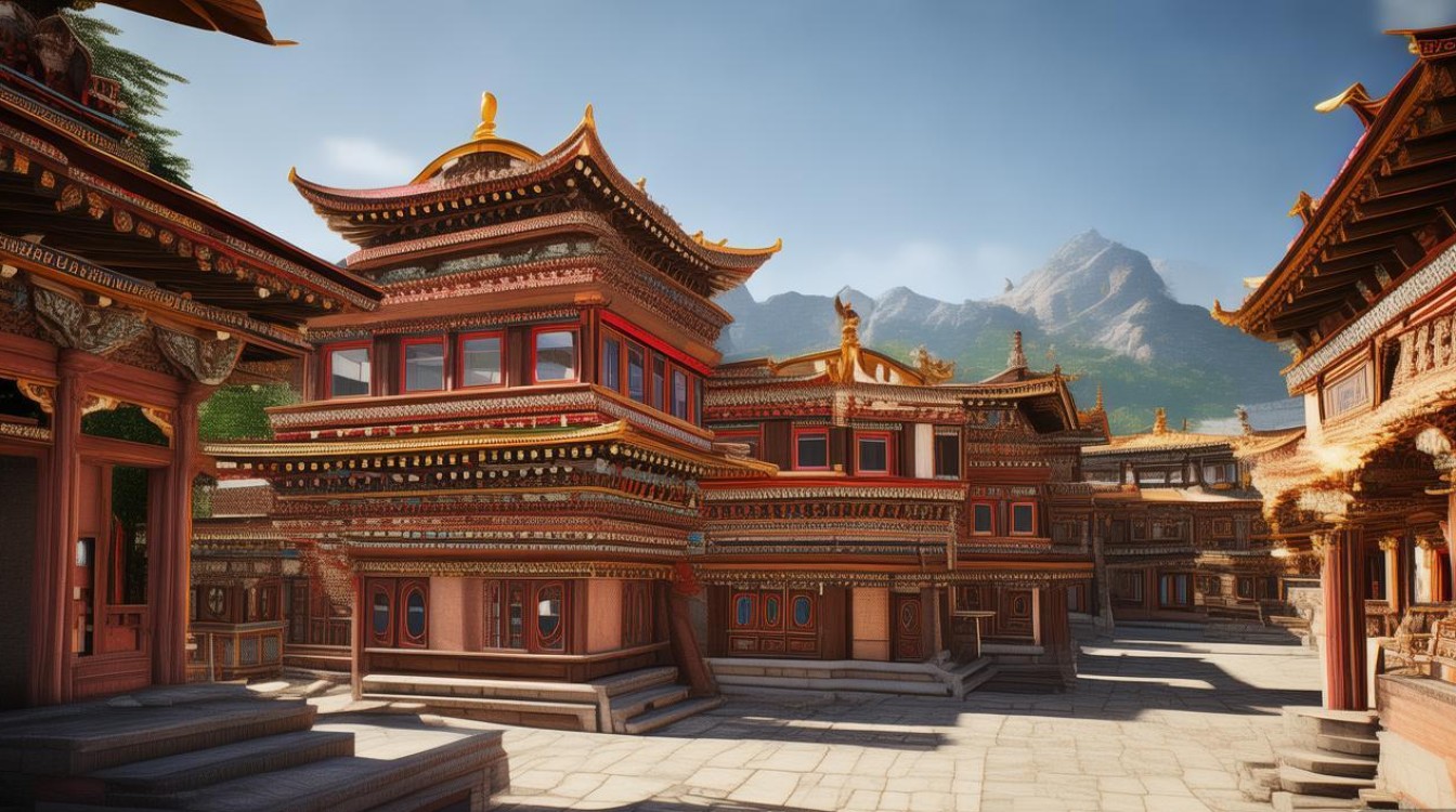 楚布寺附近寺庙