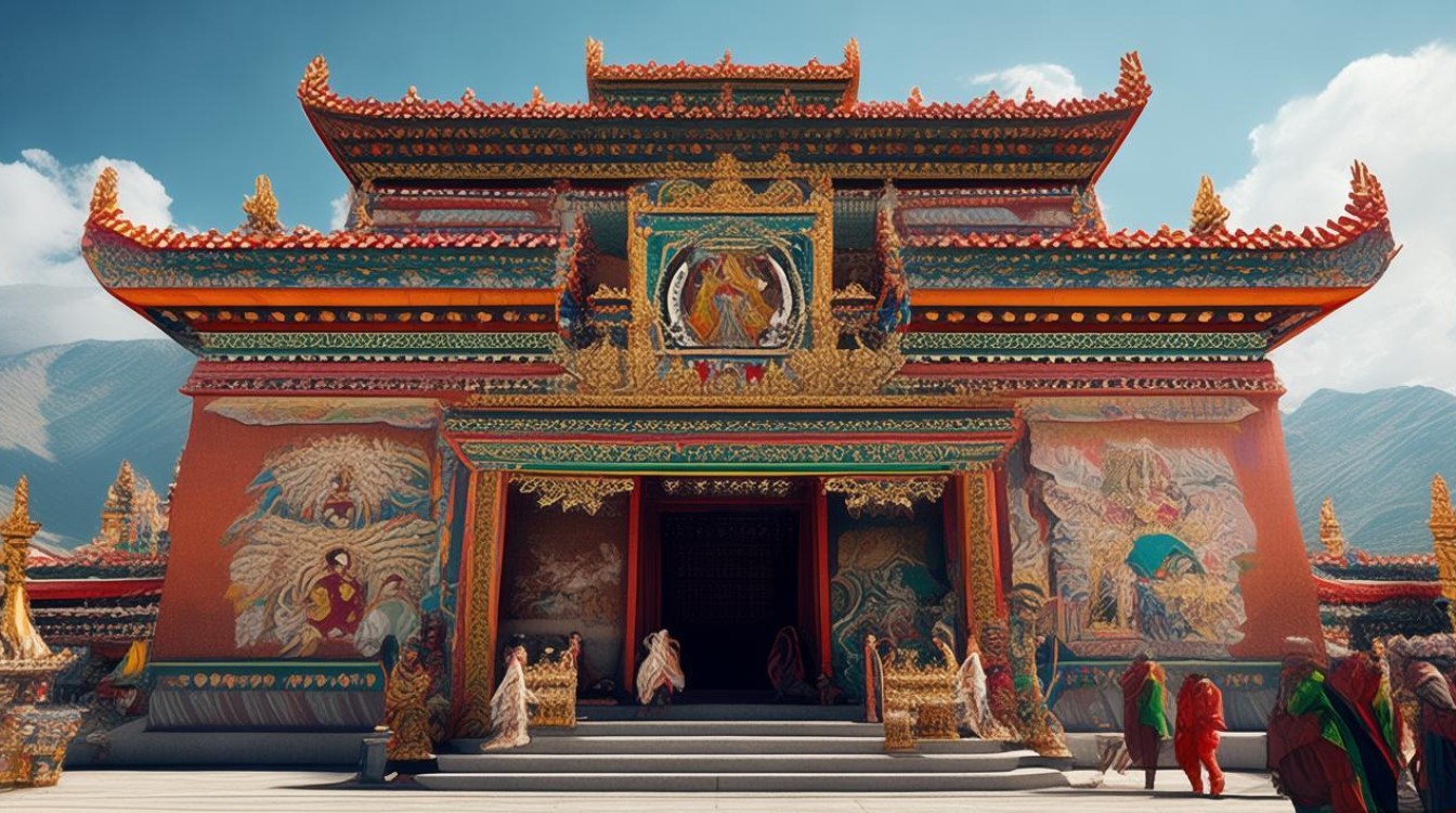 拉萨藏民去的寺庙
