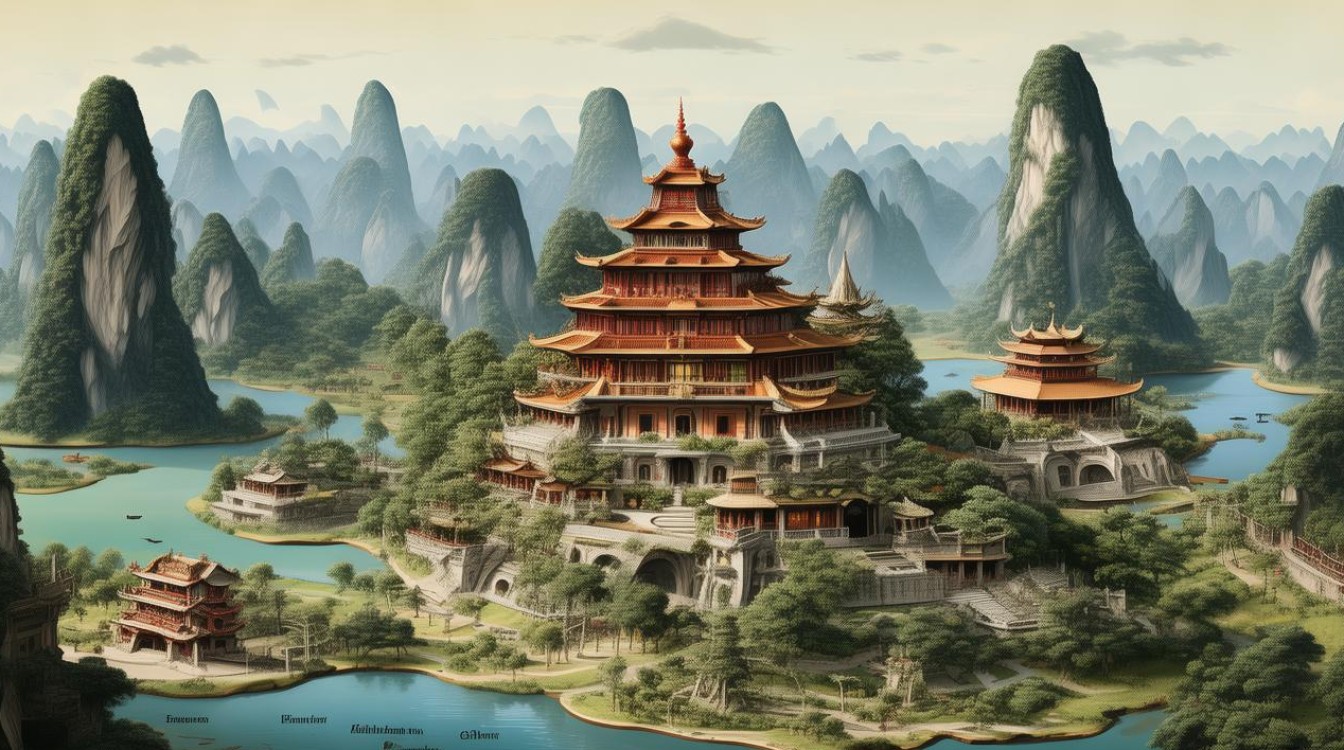 桂林寺庙分布图
