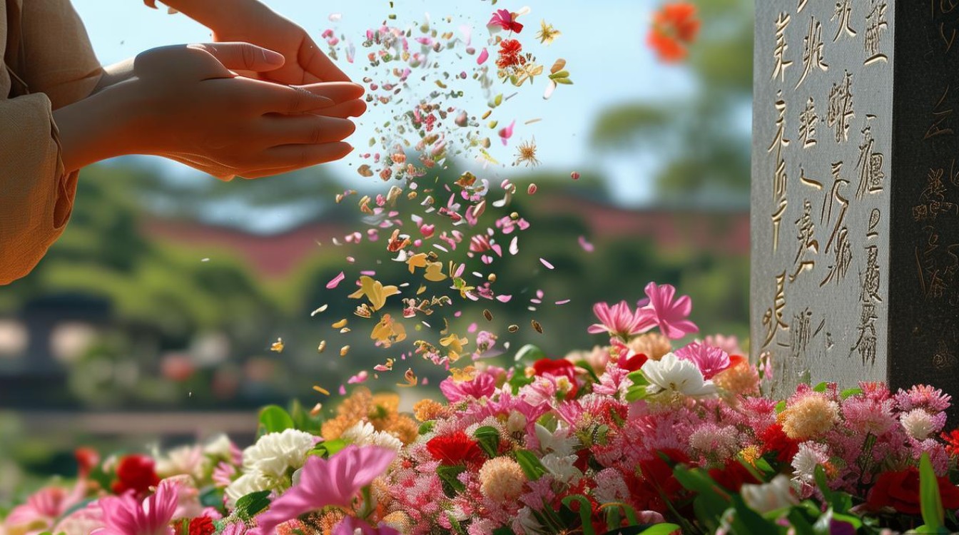 佛教散鲜花