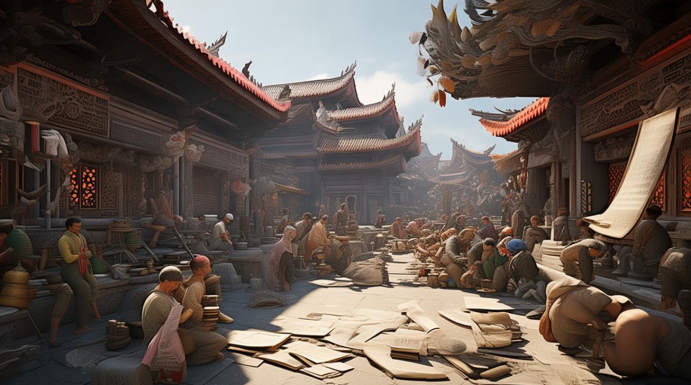 与寺庙有关的工作