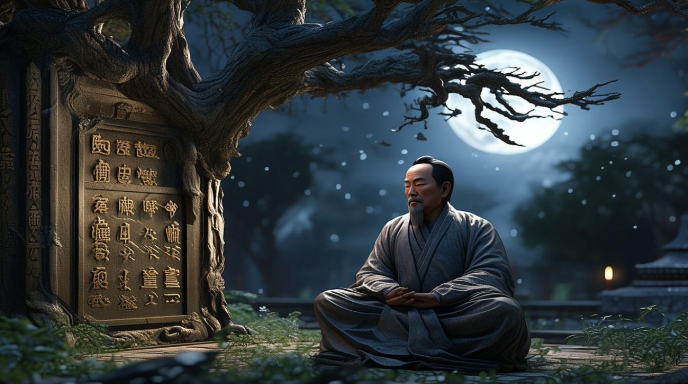 弘一法师月夜