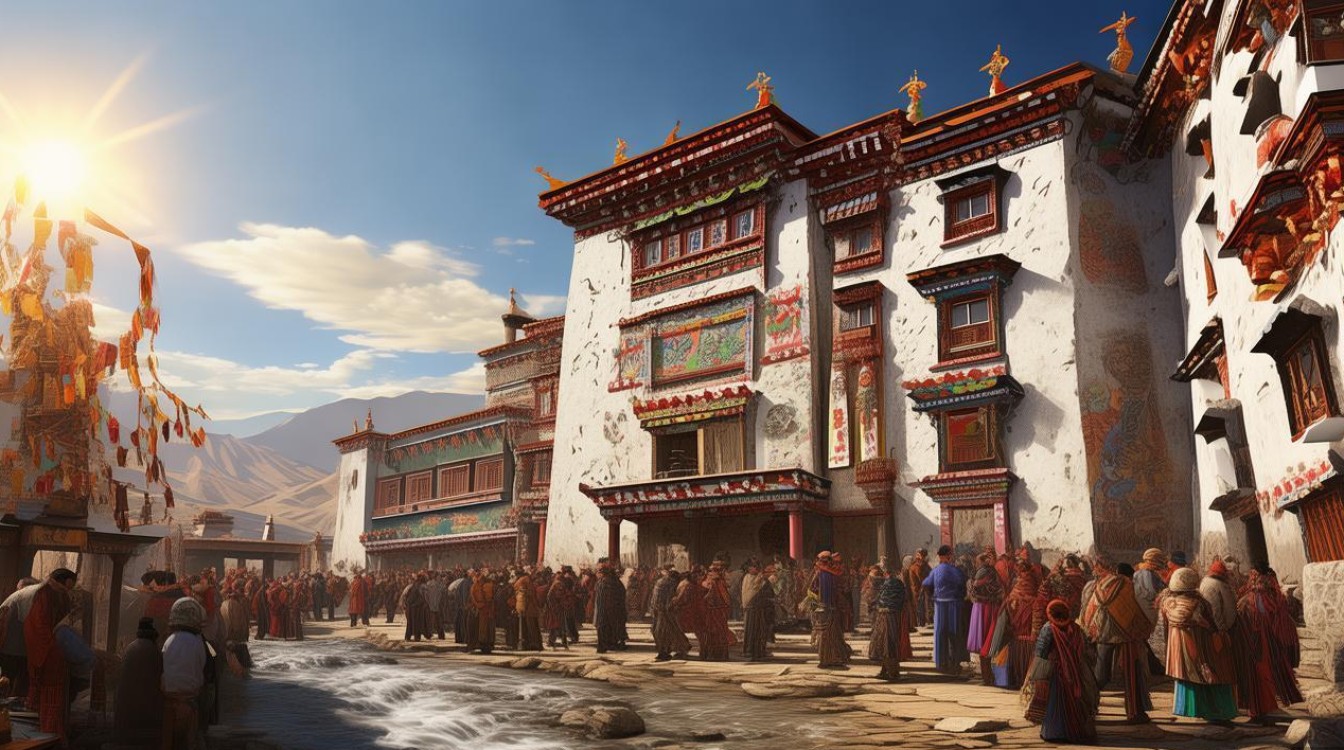 西藏达杰林寺庙