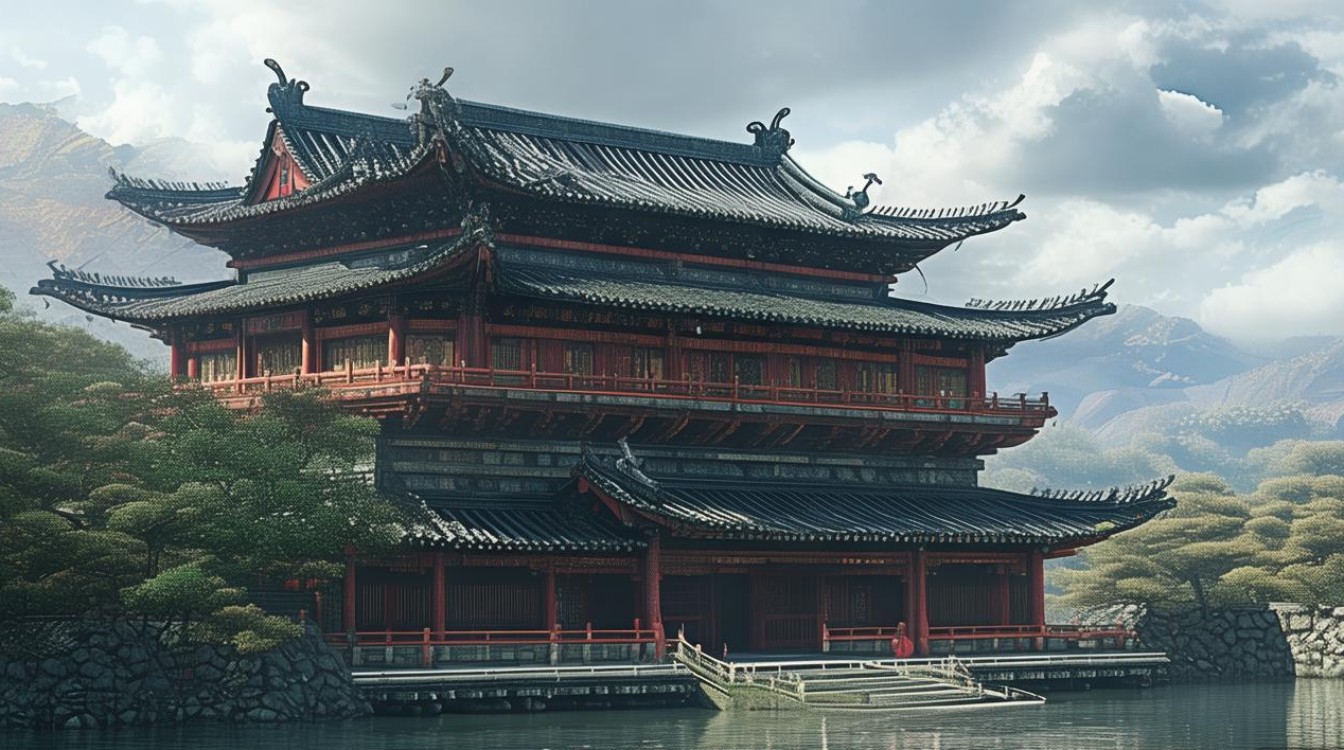 万杉寺庙的杉木