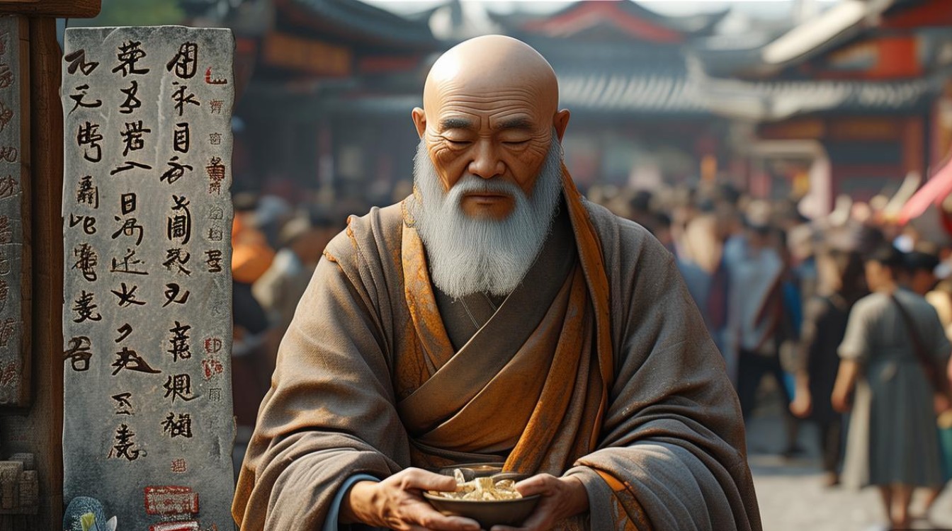 印光法师乞食