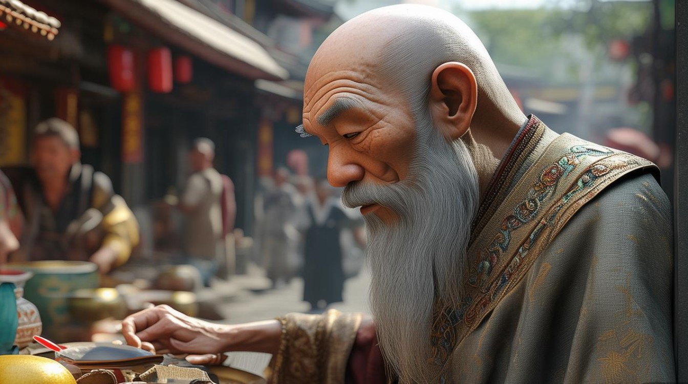印光法师乞食