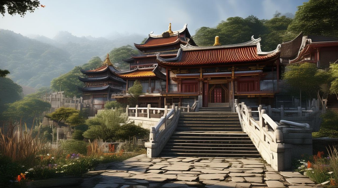 重庆山顶上的寺庙